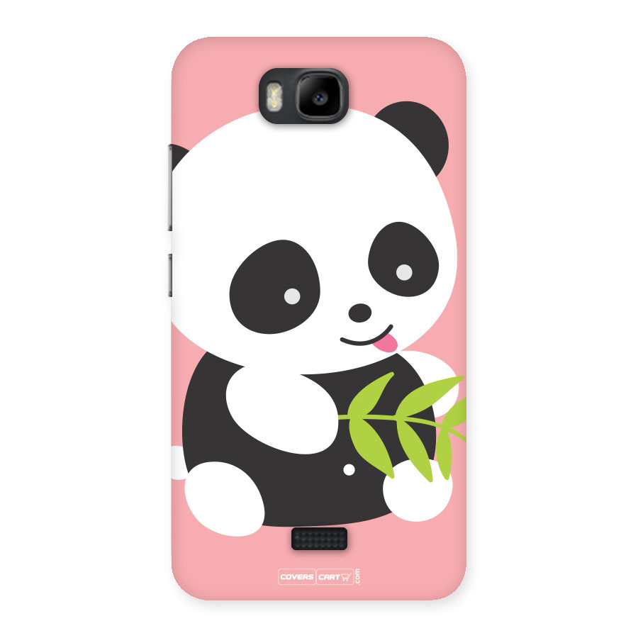 Cute Panda Pink Back Case for Honor Bee