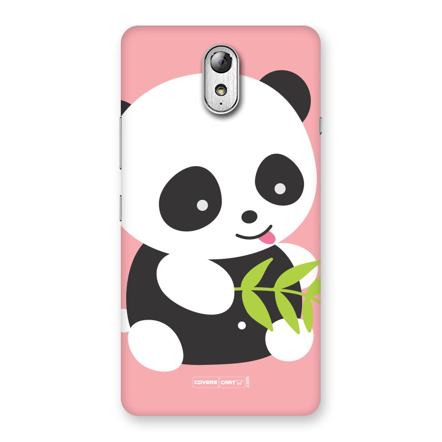 Cute Panda Pink Back Case for Lenovo Vibe P1M