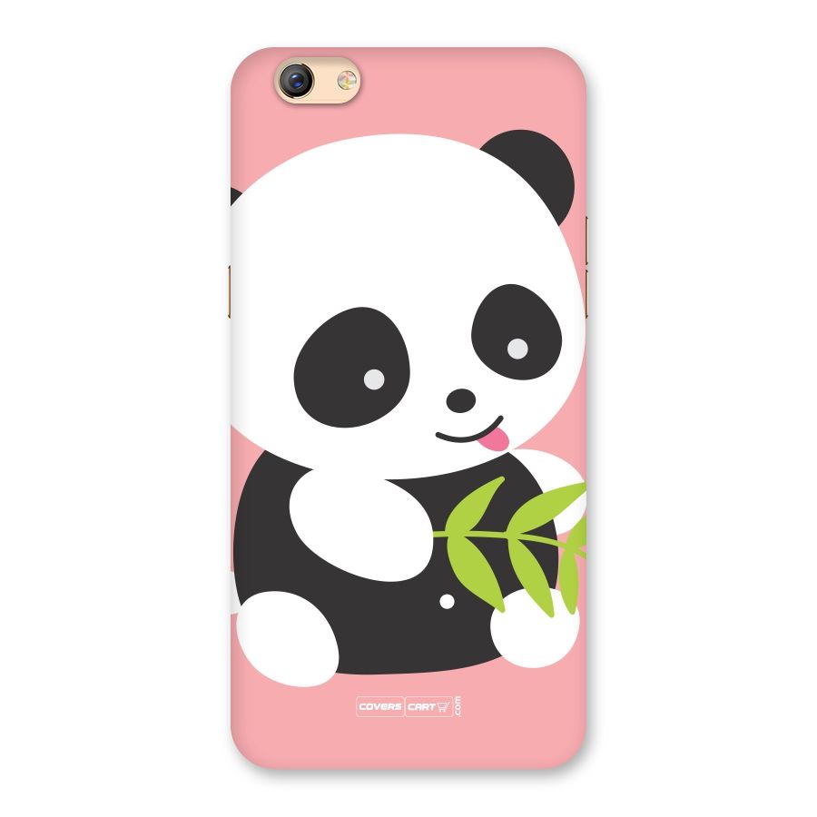 Cute Panda Pink Back Case for Oppo F3 Plus