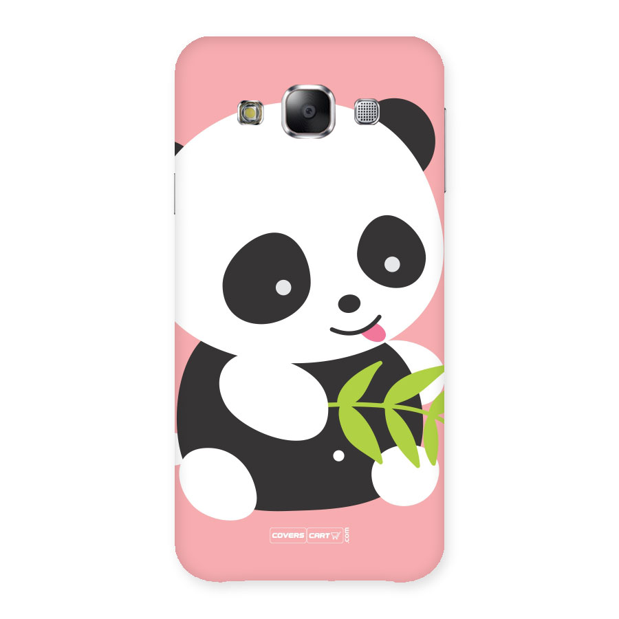 Cute Panda Pink Back Case for Samsung Galaxy E5