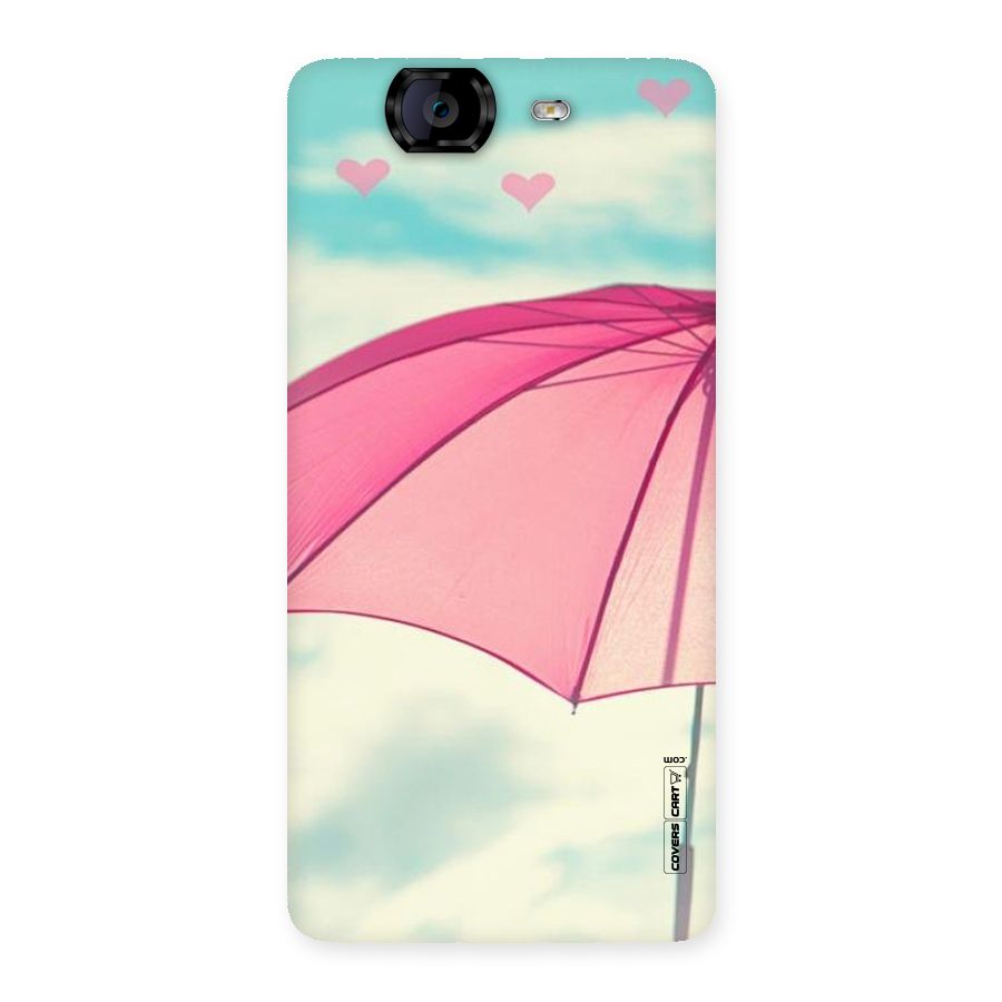 Cute Pink Umbrella Back Case for Canvas Knight A350