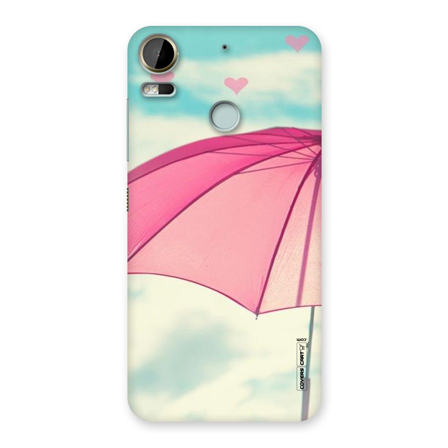 Cute Pink Umbrella Back Case for Desire 10 Pro