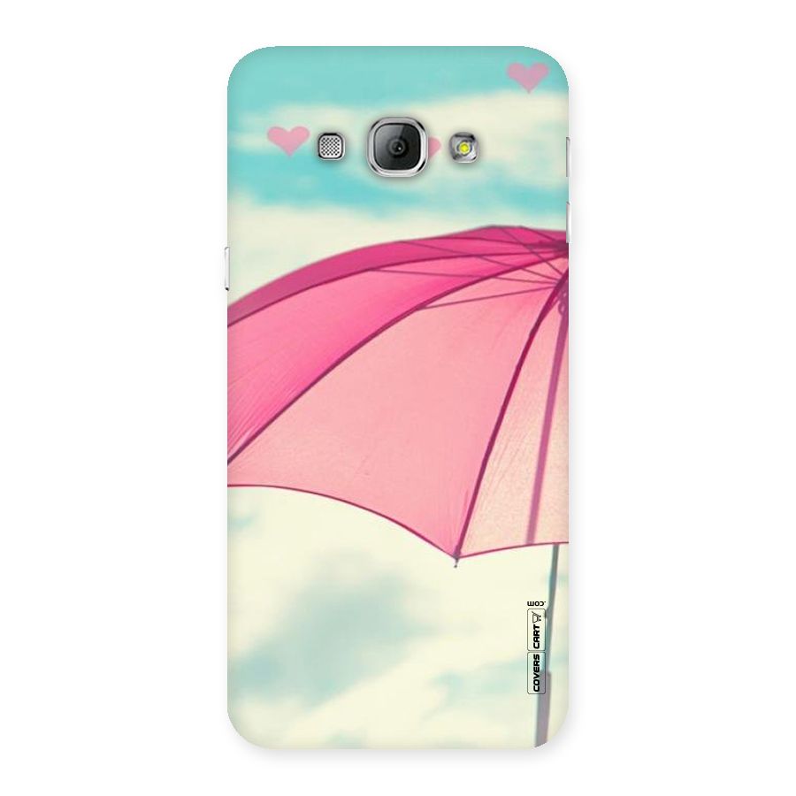 Cute Pink Umbrella Back Case for Galaxy A8