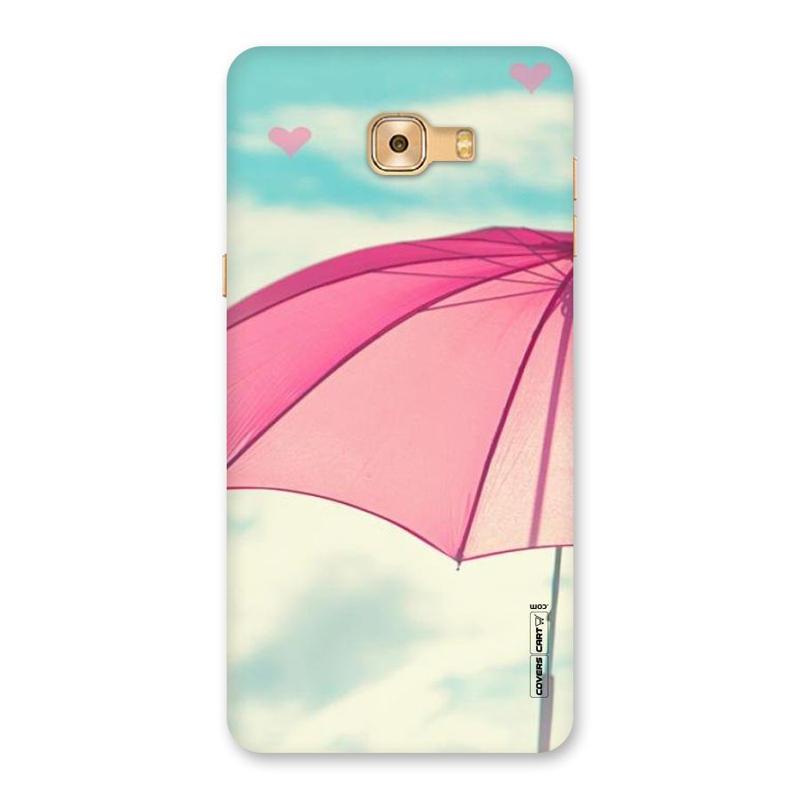 Cute Pink Umbrella Back Case for Galaxy C9 Pro