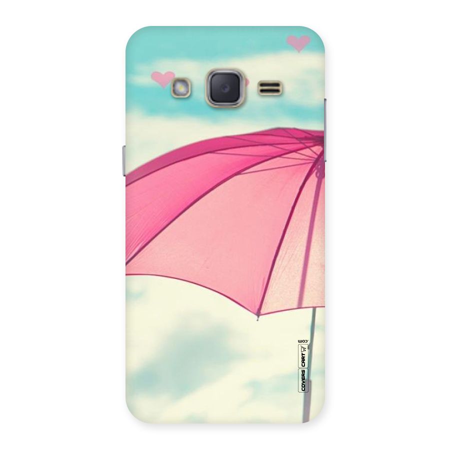 Cute Pink Umbrella Back Case for Galaxy J2