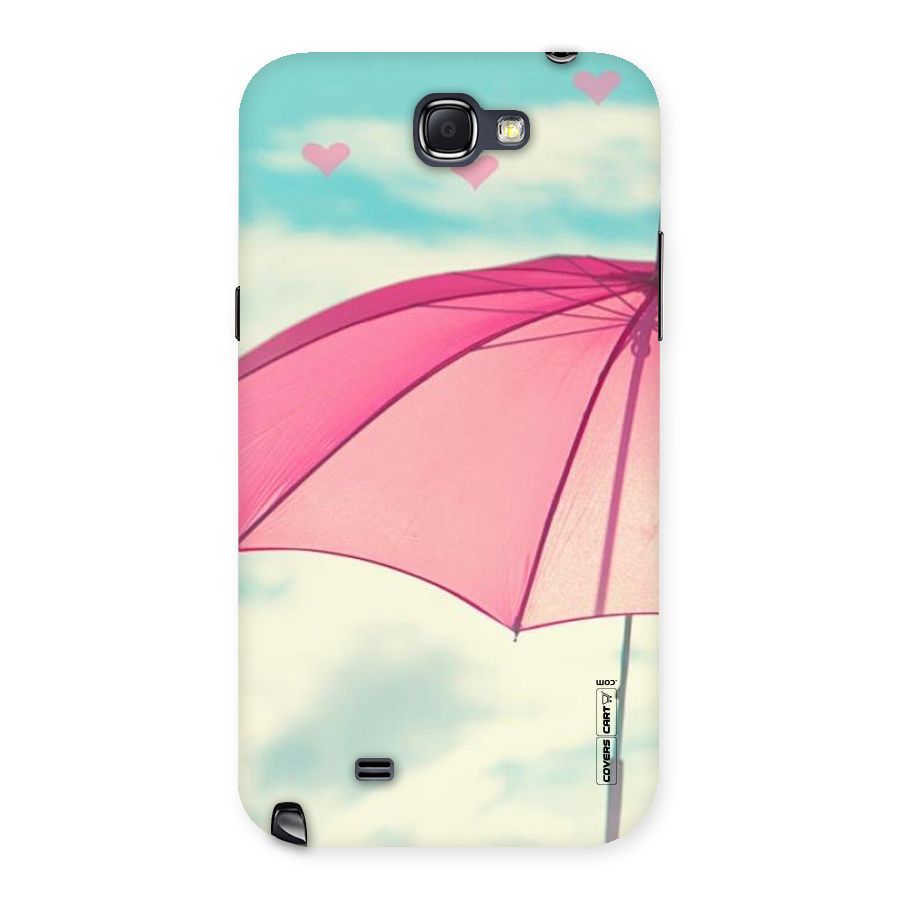 Cute Pink Umbrella Back Case for Galaxy Note 2
