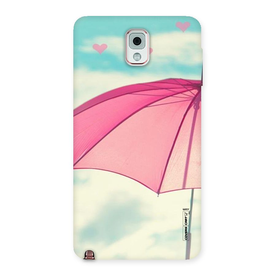 Cute Pink Umbrella Back Case for Galaxy Note 3