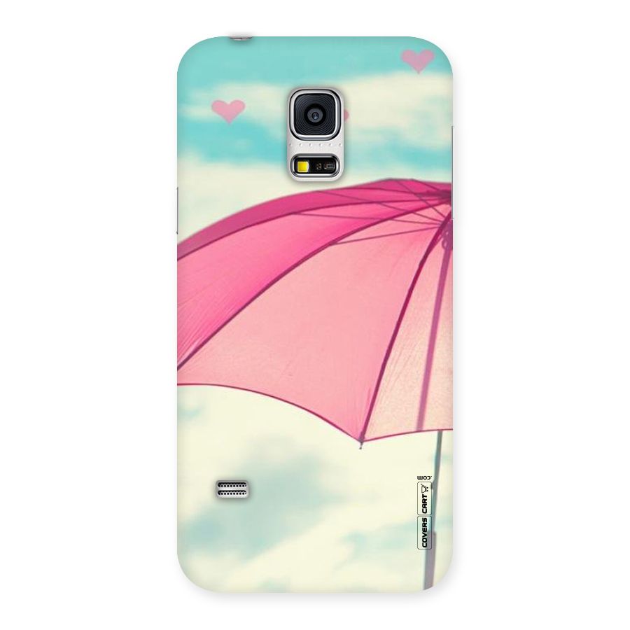 Cute Pink Umbrella Back Case for Galaxy S5 Mini