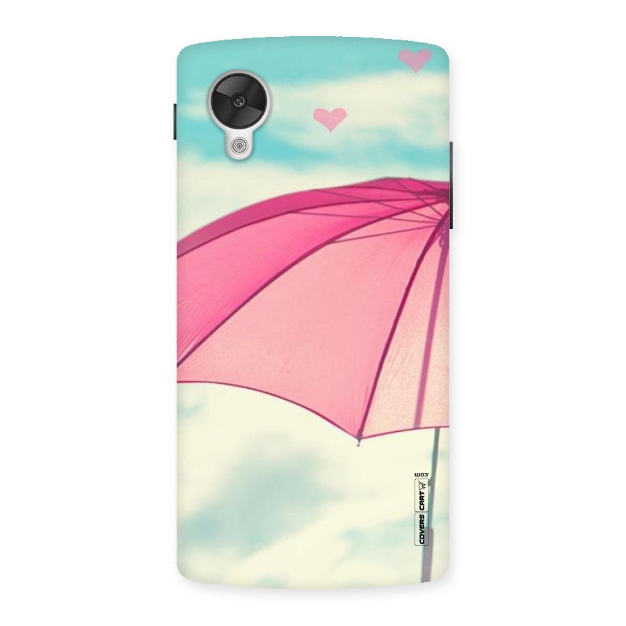Cute Pink Umbrella Back Case for Google Nexsus 5
