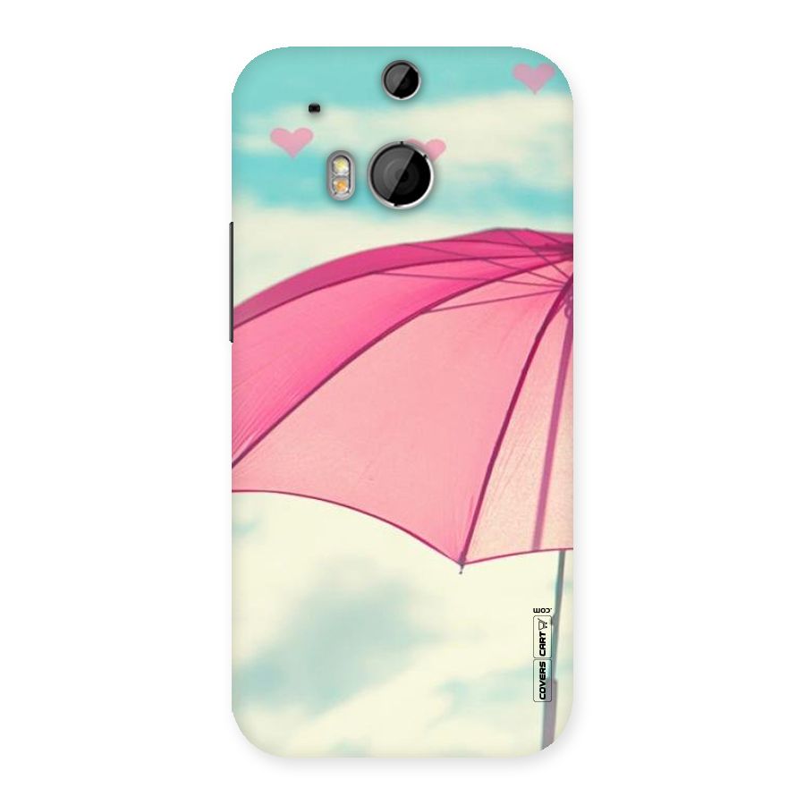 Cute Pink Umbrella Back Case for HTC One M8
