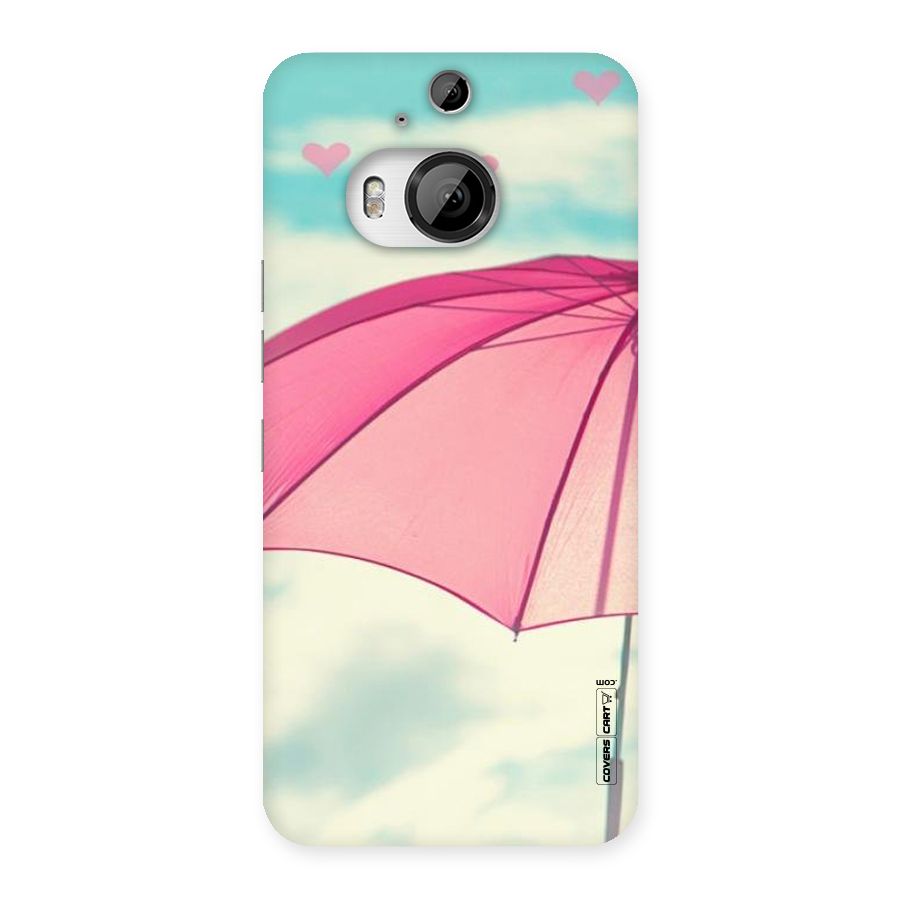 Cute Pink Umbrella Back Case for HTC One M9 Plus