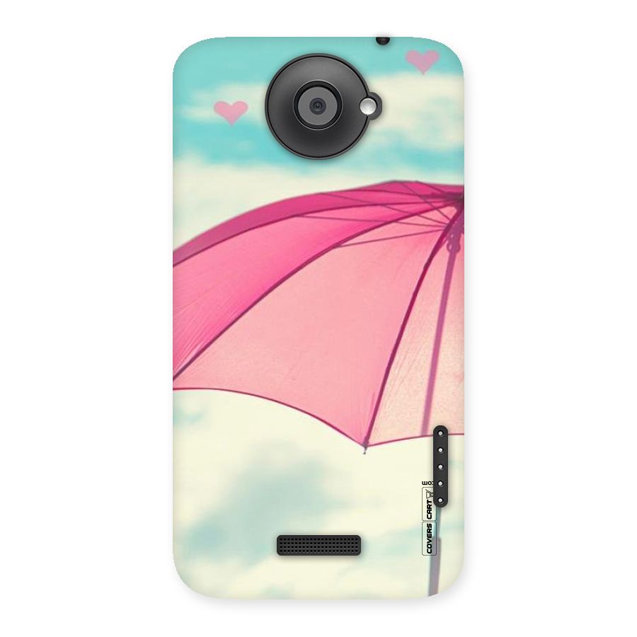 Cute Pink Umbrella Back Case for HTC One X