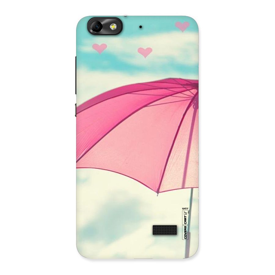 Cute Pink Umbrella Back Case for Honor 4C