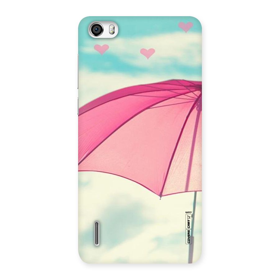 Cute Pink Umbrella Back Case for Honor 6