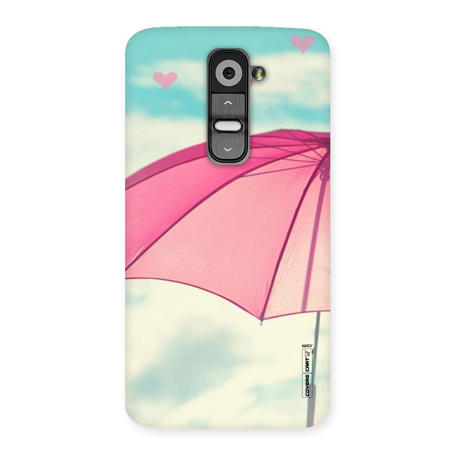 Cute Pink Umbrella Back Case for LG G2