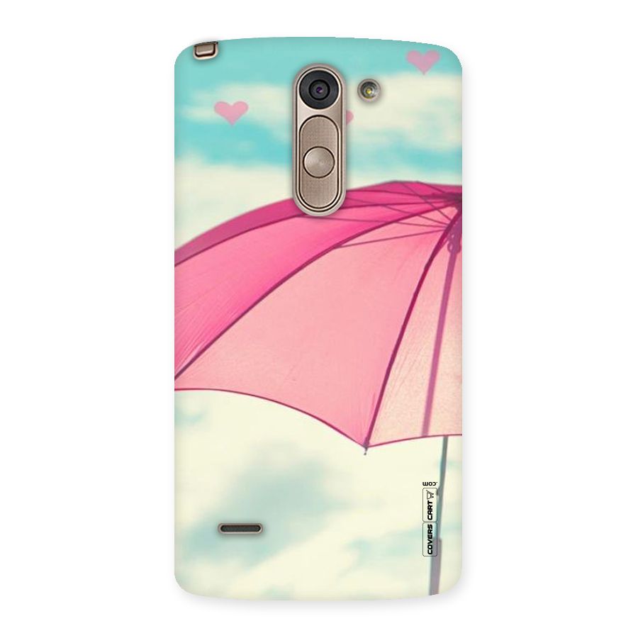 Cute Pink Umbrella Back Case for LG G3 Stylus