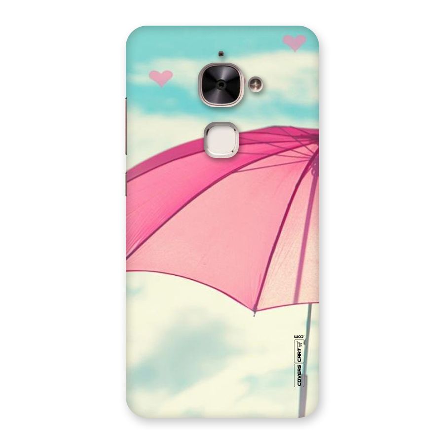 Cute Pink Umbrella Back Case for Le 2