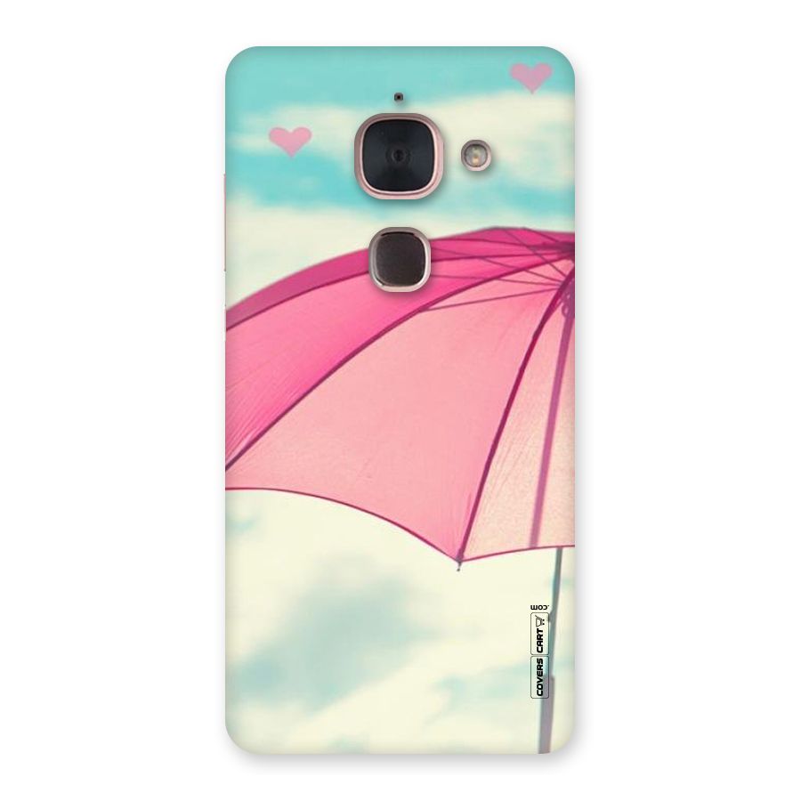 Cute Pink Umbrella Back Case for Le Max 2