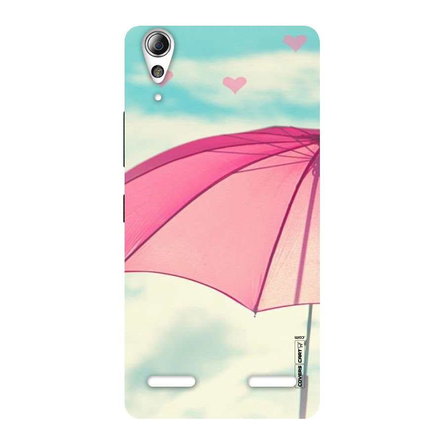 Cute Pink Umbrella Back Case for Lenovo A6000