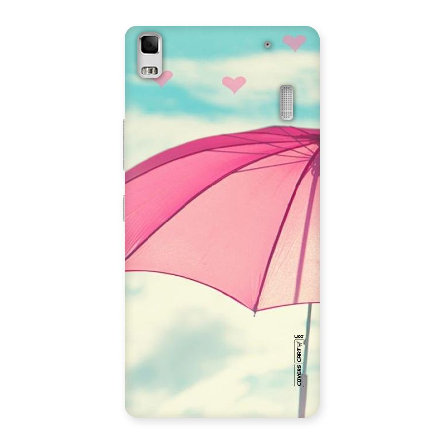 Cute Pink Umbrella Back Case for Lenovo K3 Note