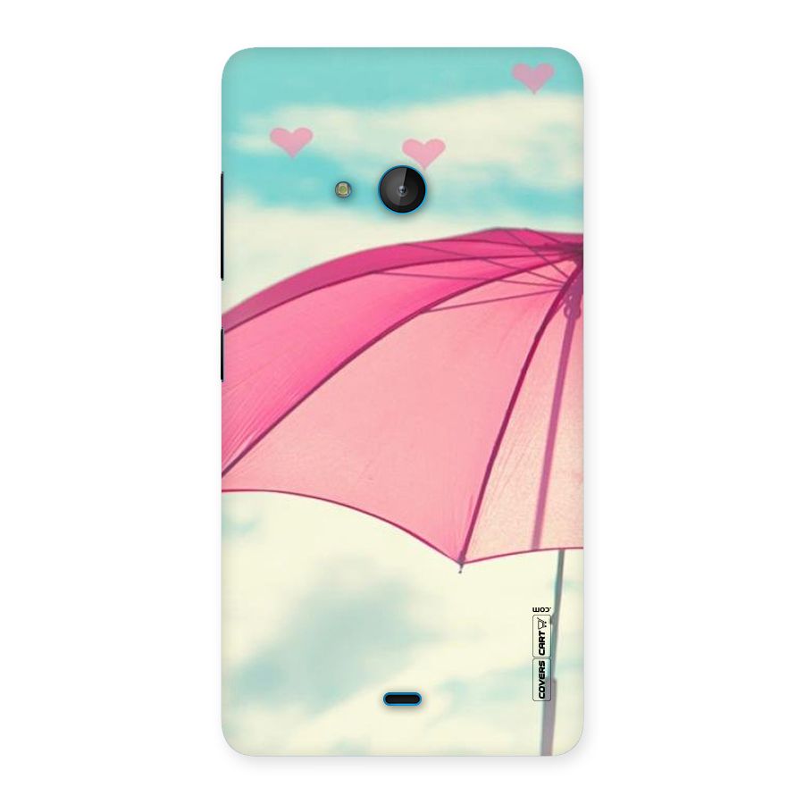 Cute Pink Umbrella Back Case for Lumia 540