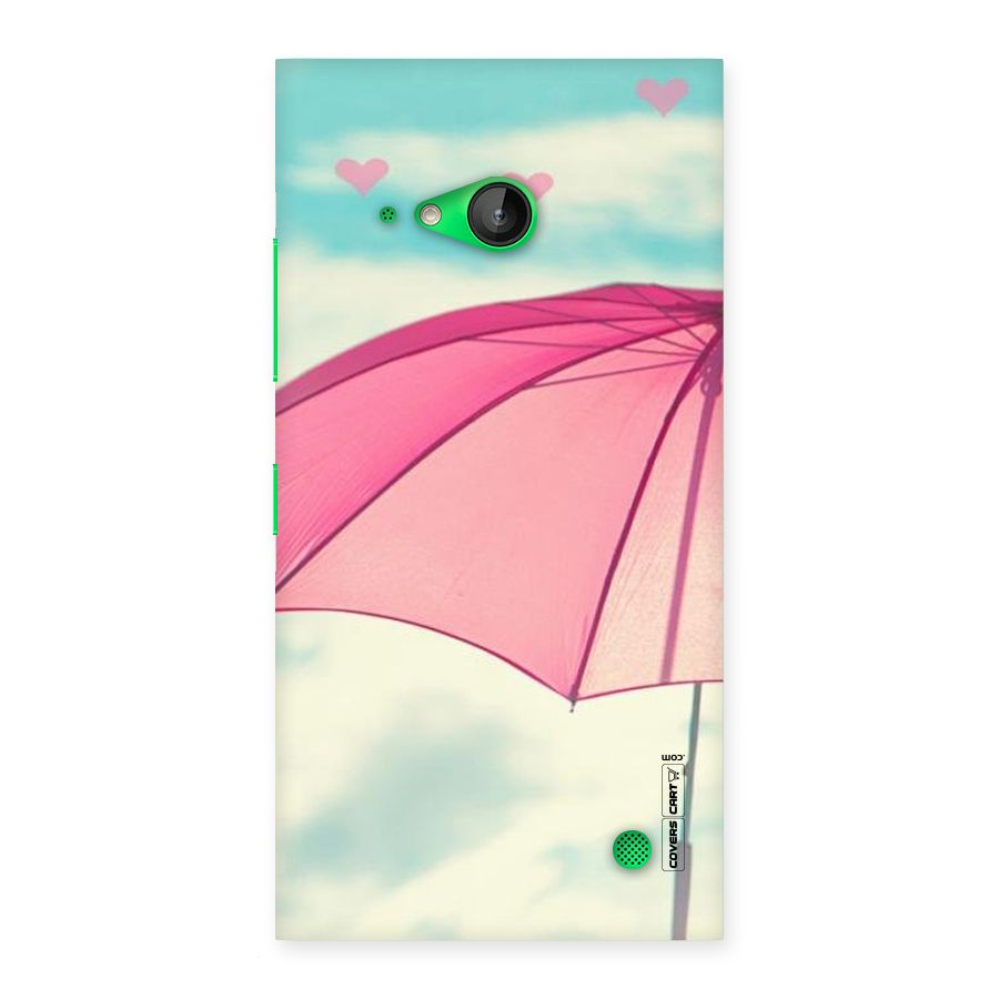 Cute Pink Umbrella Back Case for Lumia 730