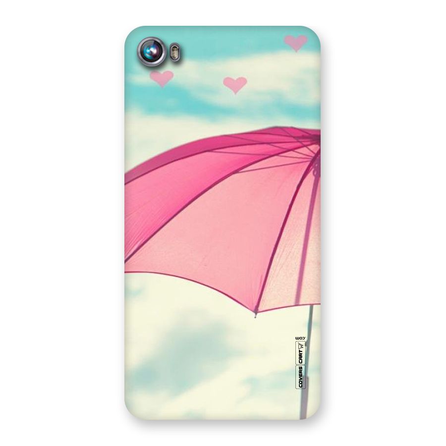 Cute Pink Umbrella Back Case for Micromax Canvas Fire 4 A107
