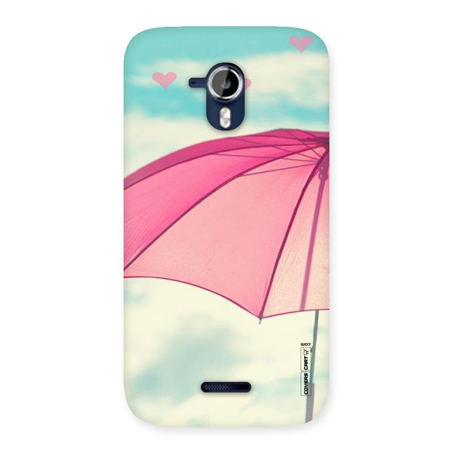 Cute Pink Umbrella Back Case for Micromax Canvas Magnus A117