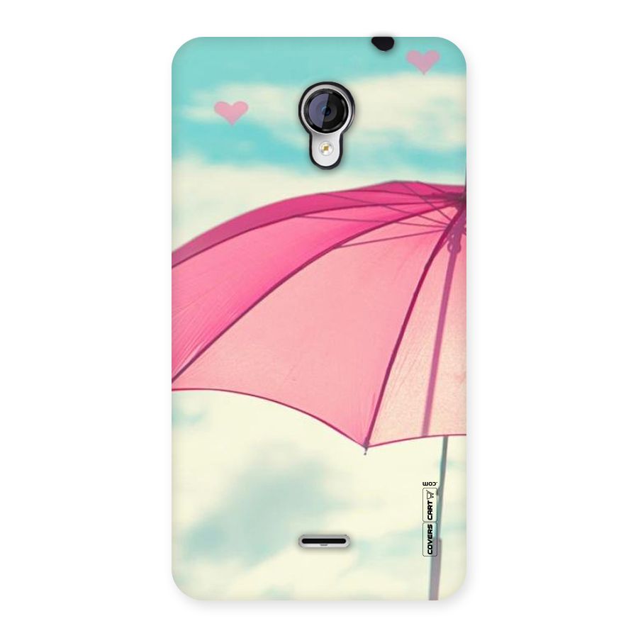 Cute Pink Umbrella Back Case for Micromax Unite 2 A106