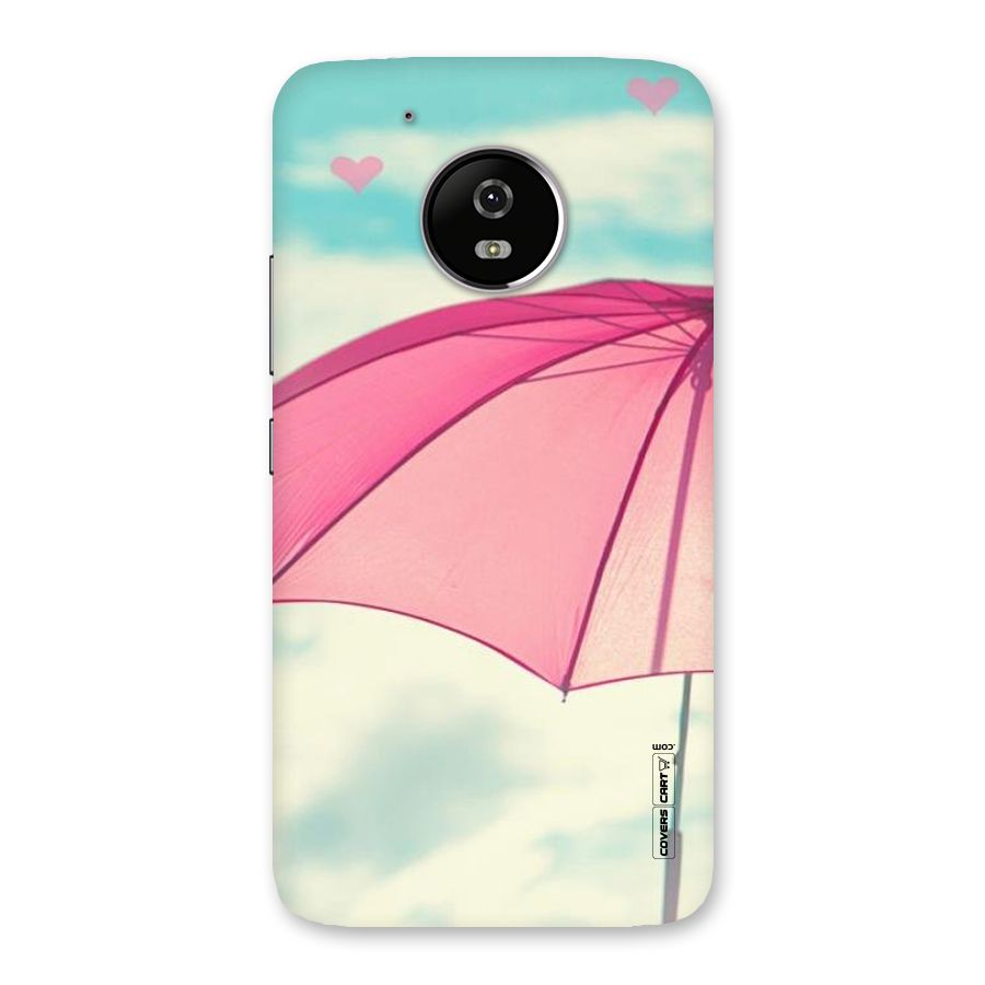 Cute Pink Umbrella Back Case for Moto G5