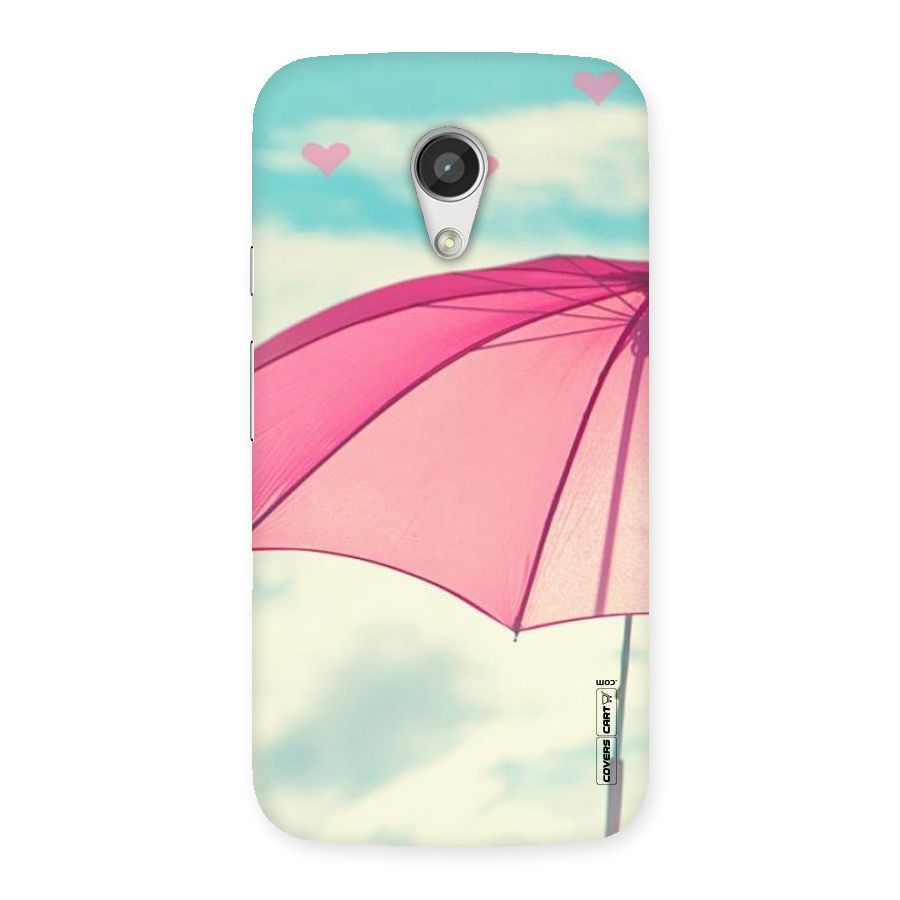 Cute Pink Umbrella Back Case for Moto G 2nd Gen