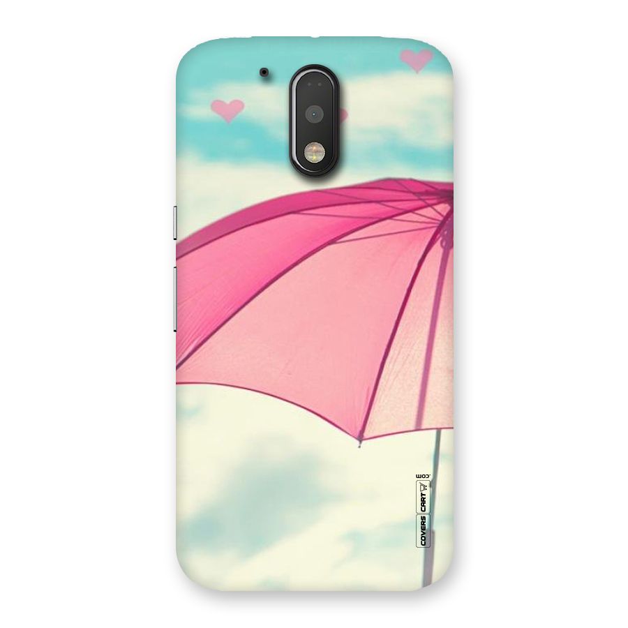Cute Pink Umbrella Back Case for Motorola Moto G4 Plus