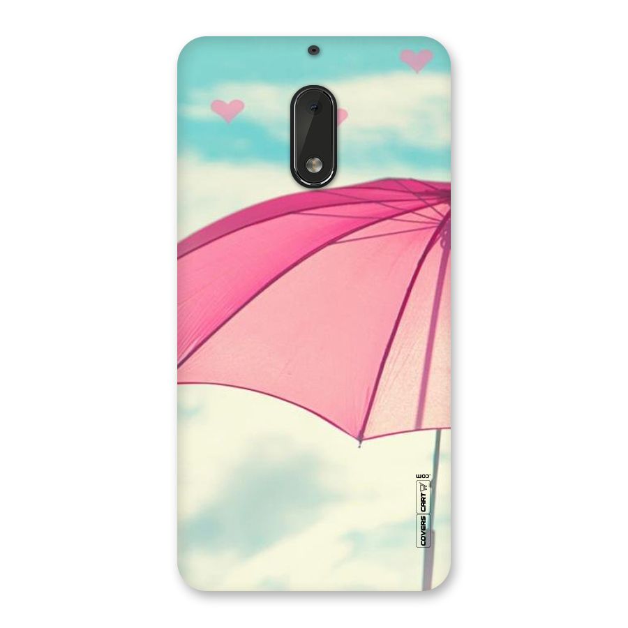 Cute Pink Umbrella Back Case for Nokia 6