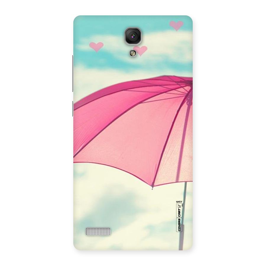 Cute Pink Umbrella Back Case for Redmi Note Prime