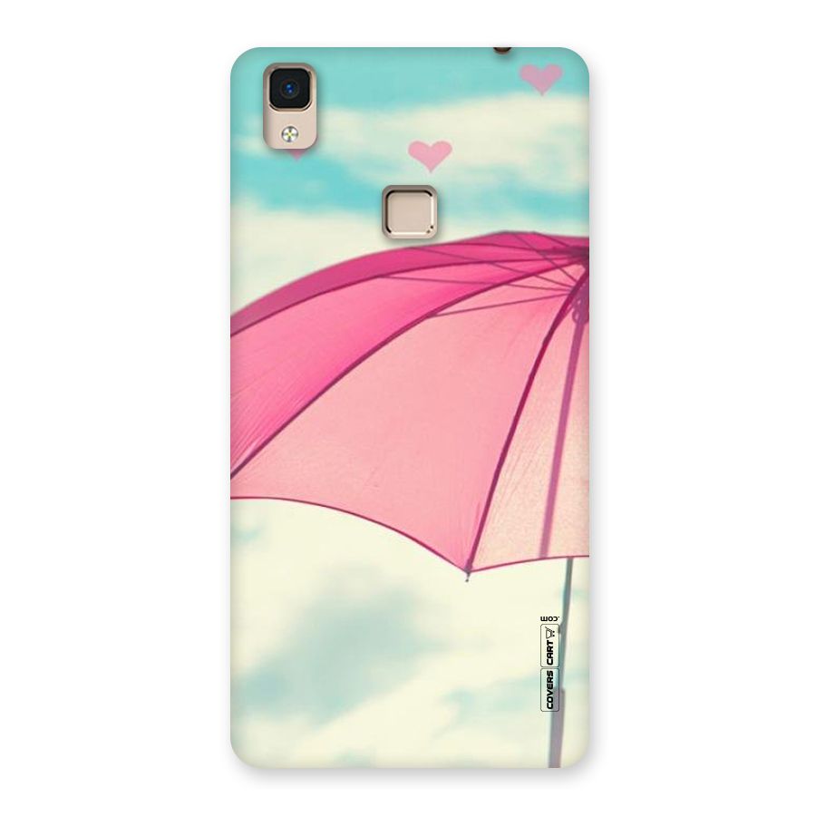 Cute Pink Umbrella Back Case for V3 Max