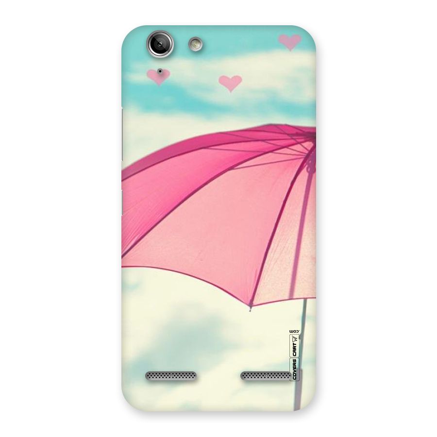 Cute Pink Umbrella Back Case for Vibe K5