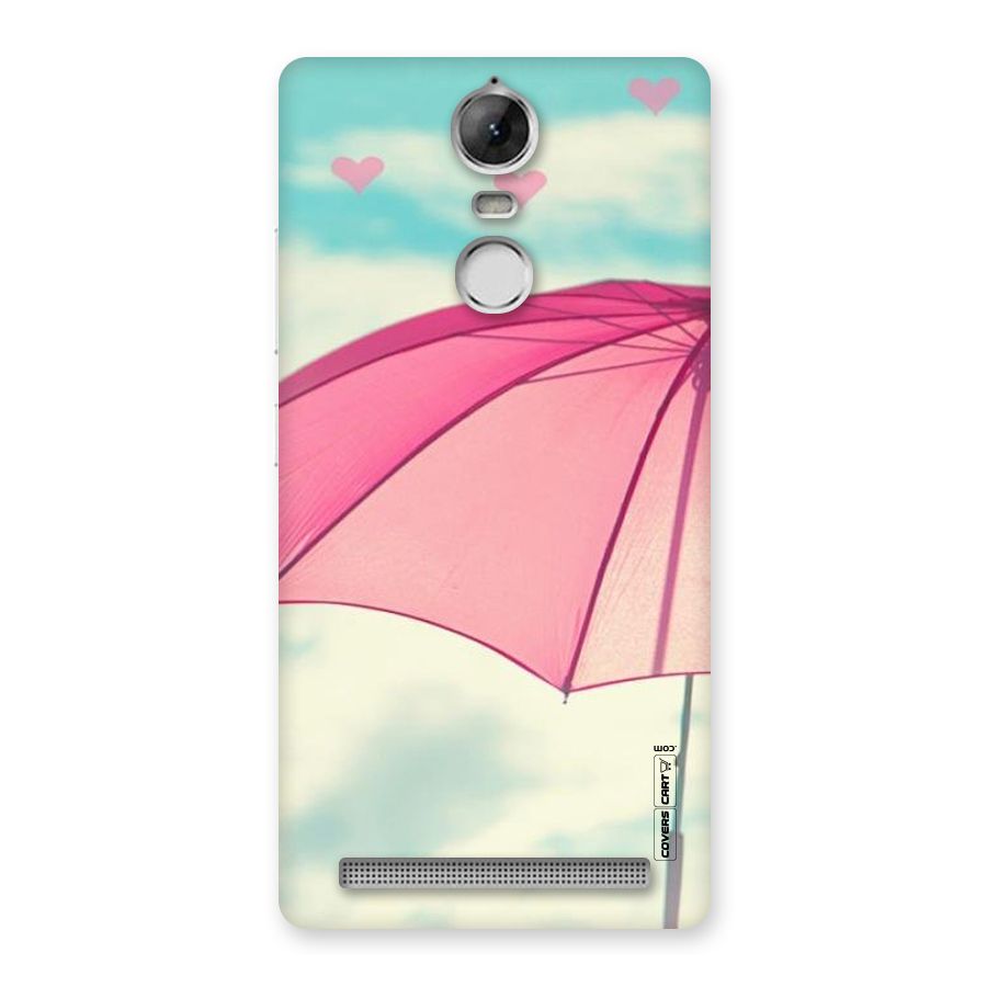 Cute Pink Umbrella Back Case for Vibe K5 Note