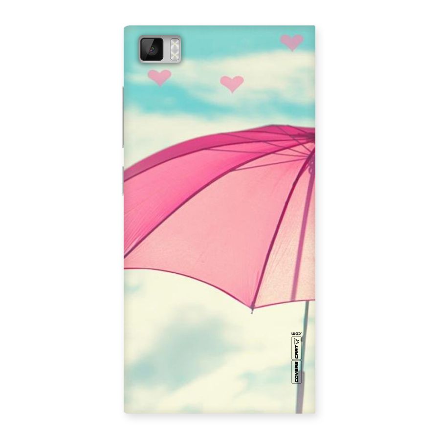 Cute Pink Umbrella Back Case for Xiaomi Mi3