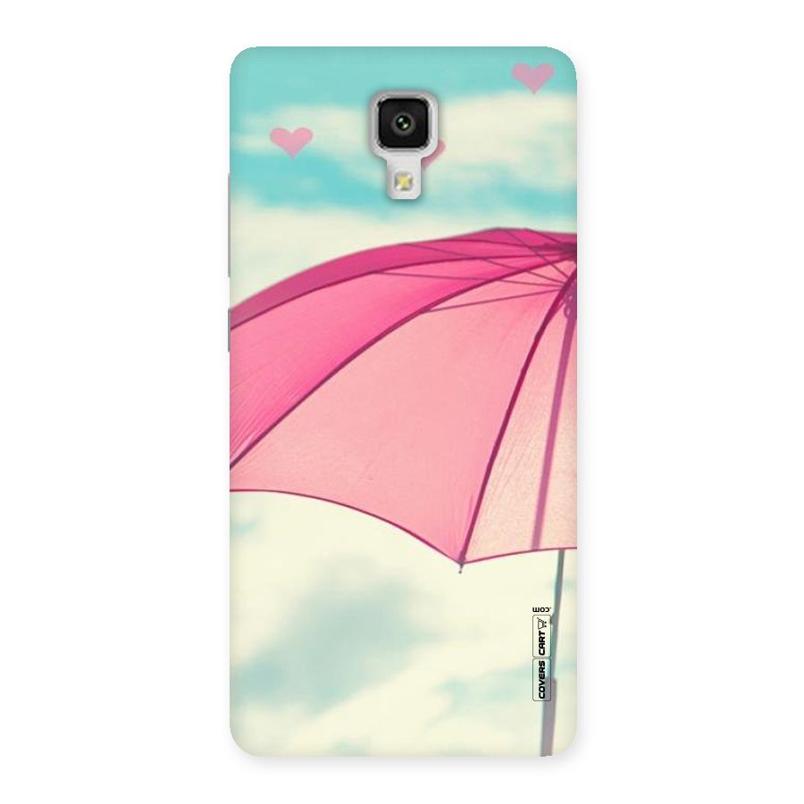 Cute Pink Umbrella Back Case for Xiaomi Mi 4