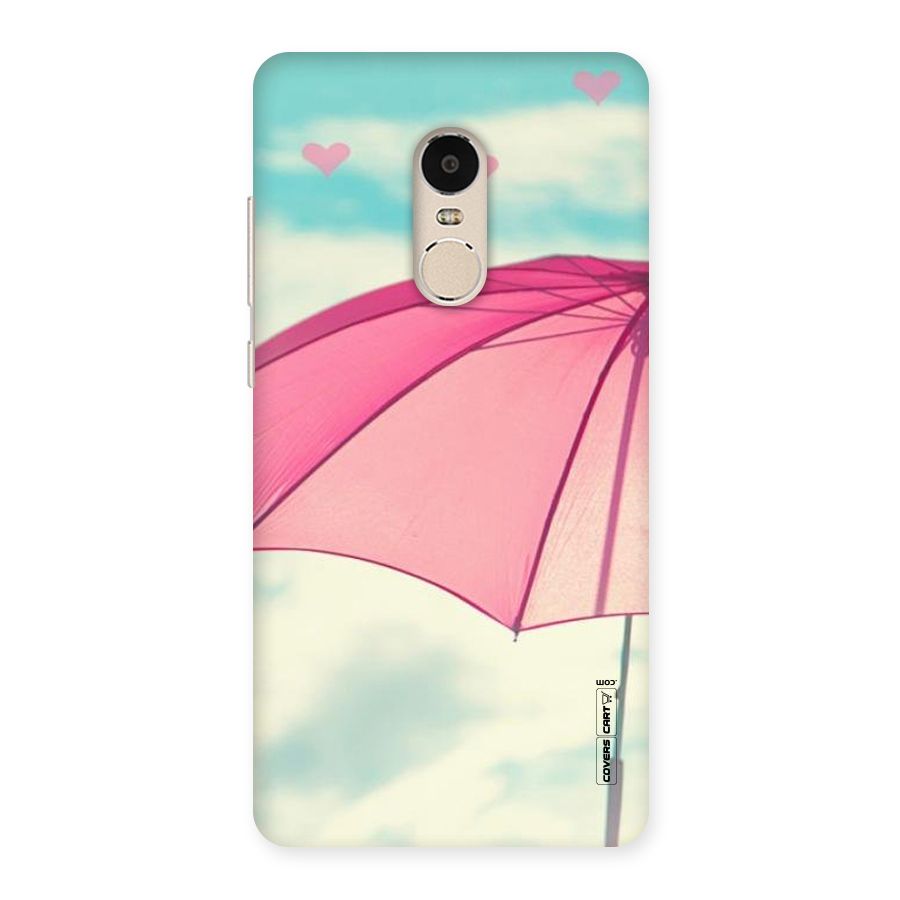 Cute Pink Umbrella Back Case for Xiaomi Redmi Note 4