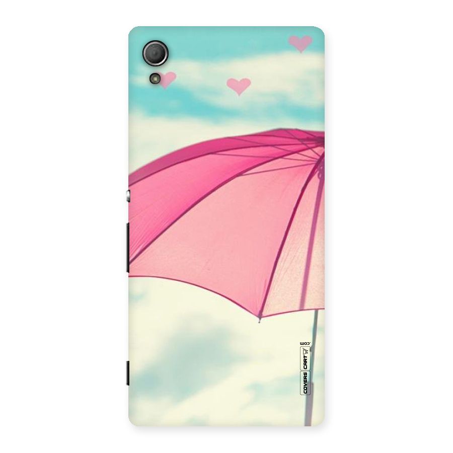 Cute Pink Umbrella Back Case for Xperia Z4