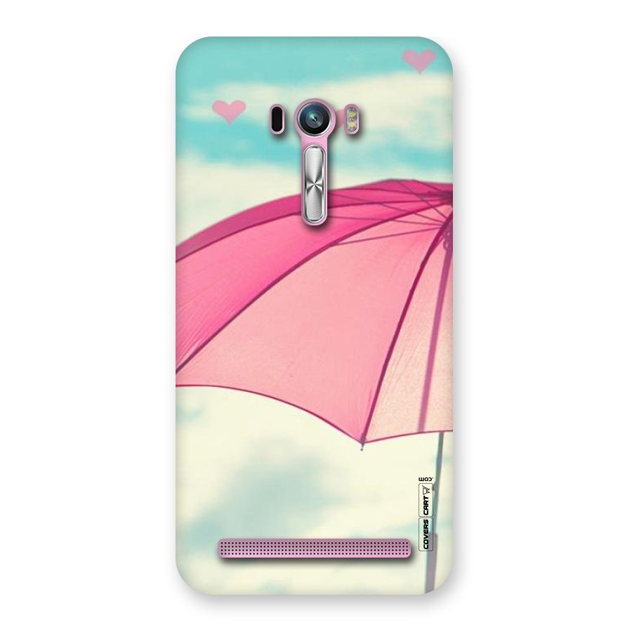 Cute Pink Umbrella Back Case for Zenfone Selfie
