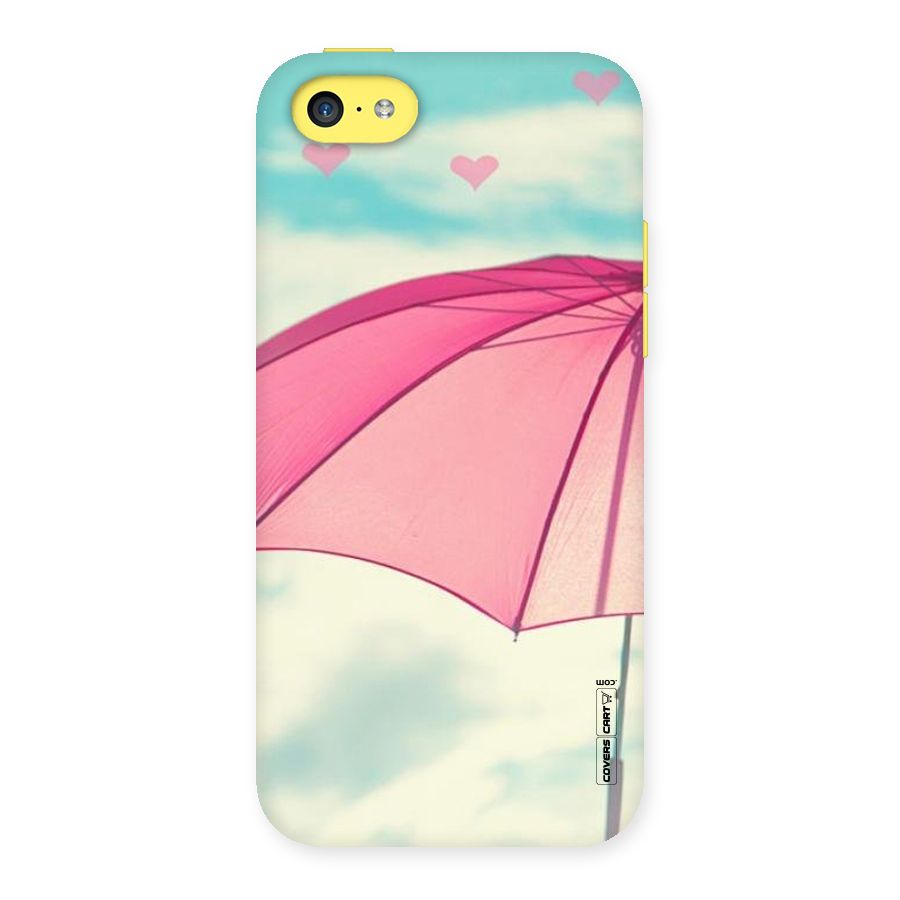 Cute Pink Umbrella Back Case for iPhone 5C