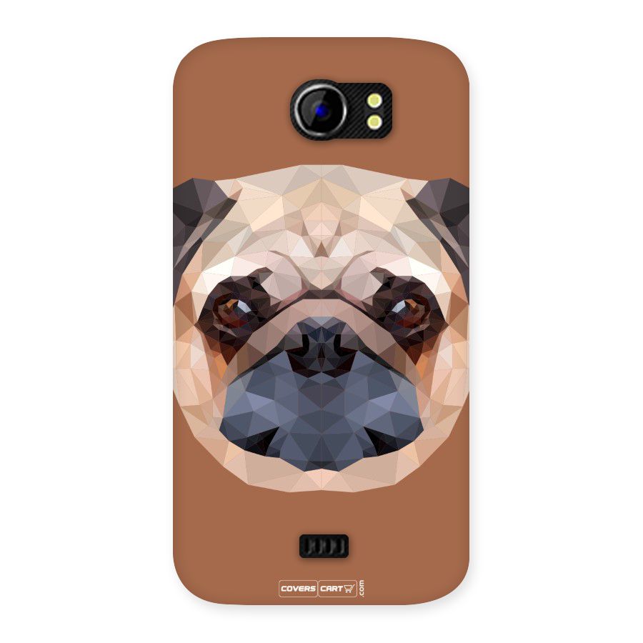 Cute Pug Back Case for Micromax Canvas 2 A110