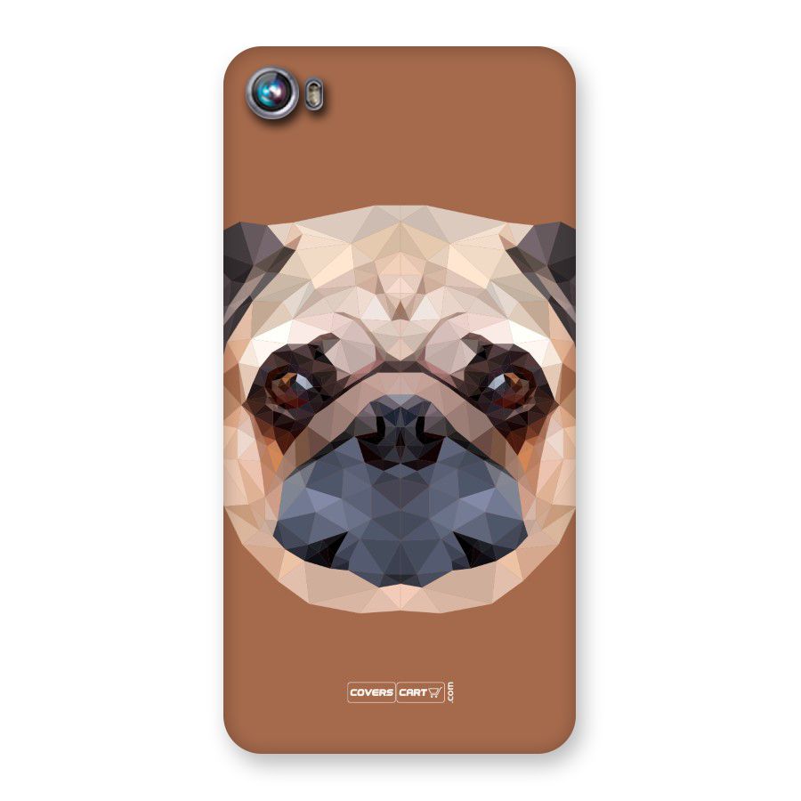 Cute Pug Back Case for Micromax Canvas Fire 4 A107