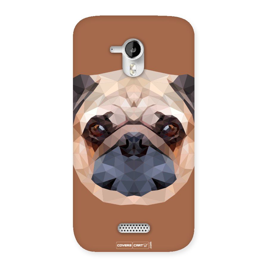 Cute Pug Back Case for Micromax Canvas HD A116