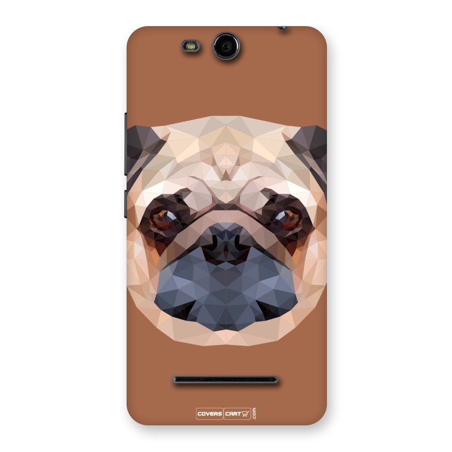 Cute Pug Back Case for Micromax Canvas Juice 3 Q392