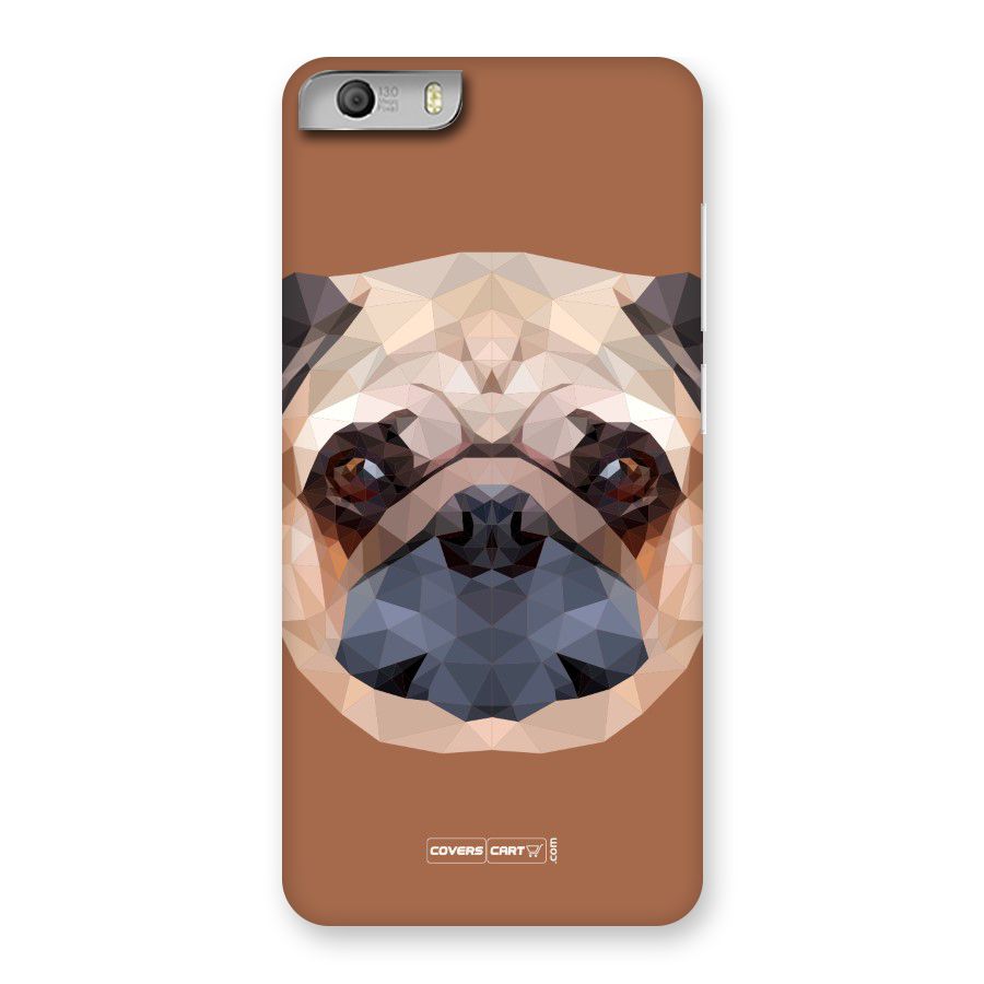 Cute Pug Back Case for Micromax Canvas Knight 2