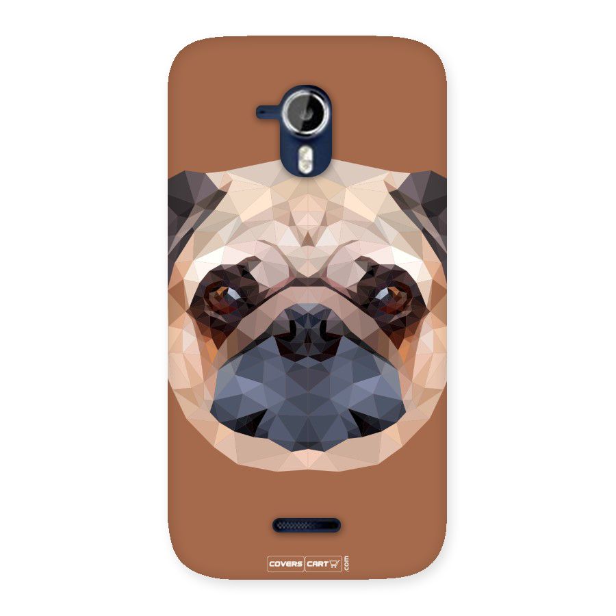 Cute Pug Back Case for Micromax Canvas Magnus A117