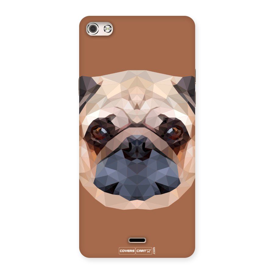 Cute Pug Back Case for Micromax Canvas Silver 5